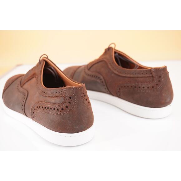 Allen Edmonds Strand Cap Toe Brown Suede Oxford Sneaker SZ 11 New $325 - Picture 7 of 12